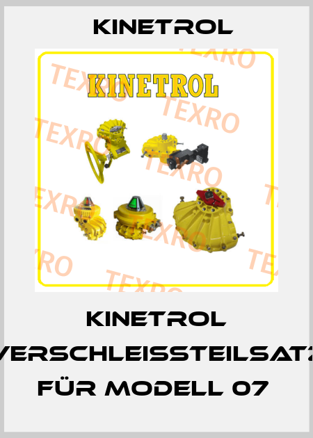 Kinetrol Verschleißteilsatz für Modell 07  Kinetrol