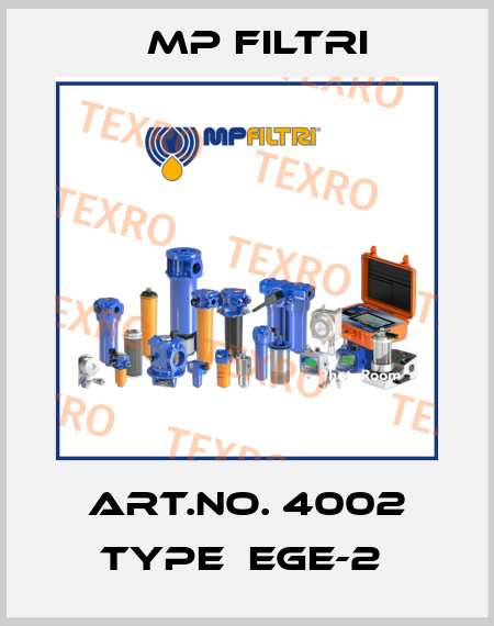Art.No. 4002 Type  EGE-2  MP Filtri