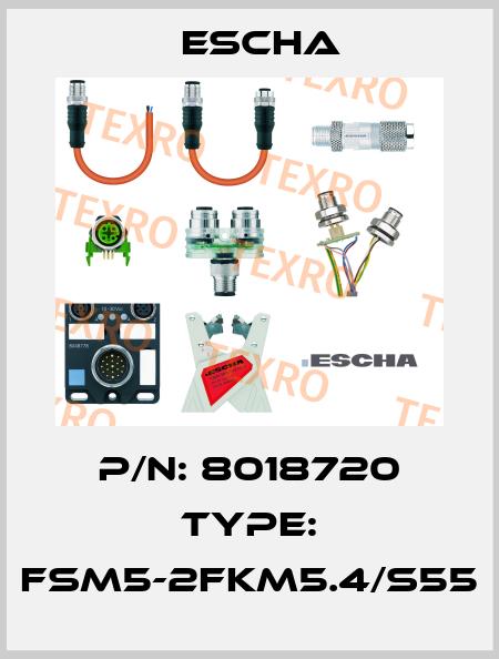 P/N: 8018720 Type: FSM5-2FKM5.4/S55 Escha