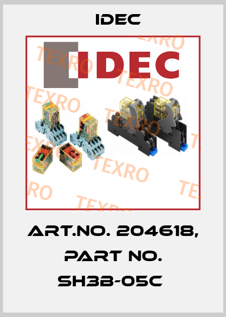Art.No. 204618, Part No. SH3B-05C  Idec