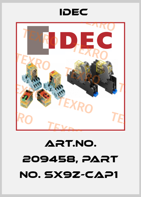 Art.No. 209458, Part No. SX9Z-CAP1  Idec