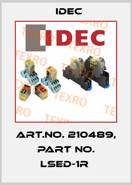 Art.No. 210489, Part No. LSED-1R  Idec