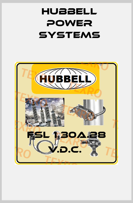FSL 1 30A.28 V.D.C.  Hubbell Power Systems