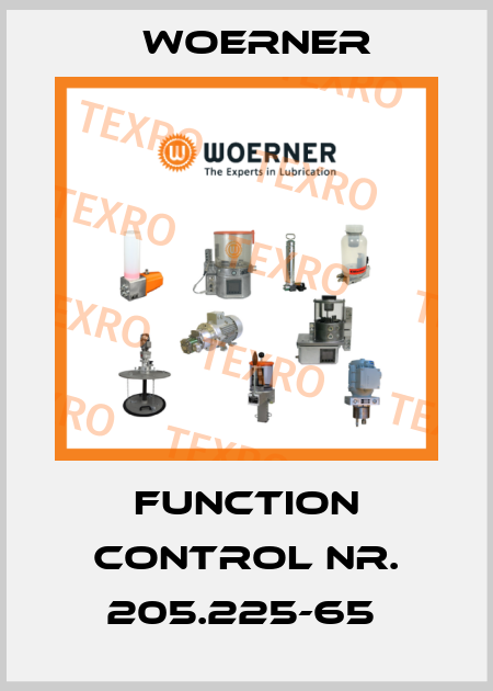 FUNCTION CONTROL NR. 205.225-65  Woerner