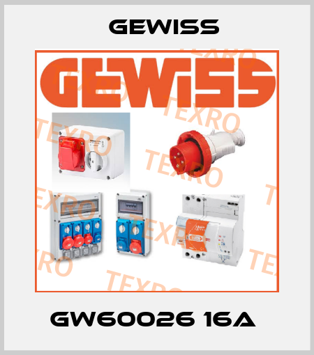 GW60026 16A  Gewiss