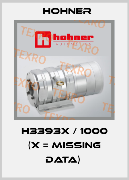 H3393X / 1000 (X = MISSING DATA)  Hohner