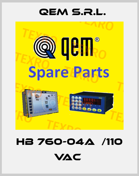 HB 760-04A  /110 VAC  QEM S.r.l.