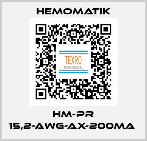 HM-PR 15,2-AWG-AX-200mA  Hemomatik