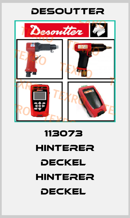 113073  HINTERER DECKEL  HINTERER DECKEL  Desoutter