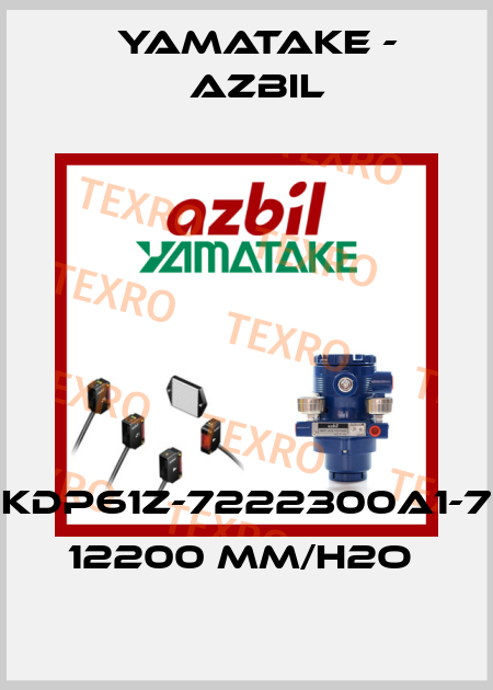 KDP61Z-7222300A1-7 12200 MM/H2O  Yamatake - Azbil