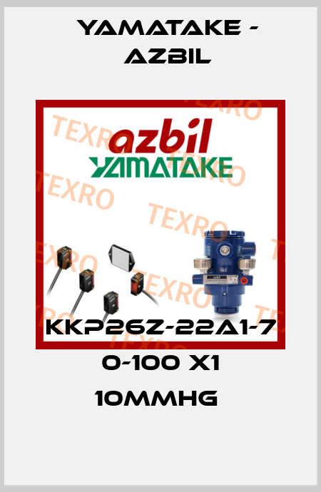 KKP26Z-22A1-7 0-100 X1 10MMHG  Yamatake - Azbil