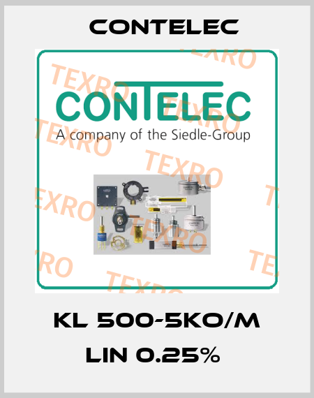 KL 500-5KO/M LIN 0.25%  Contelec