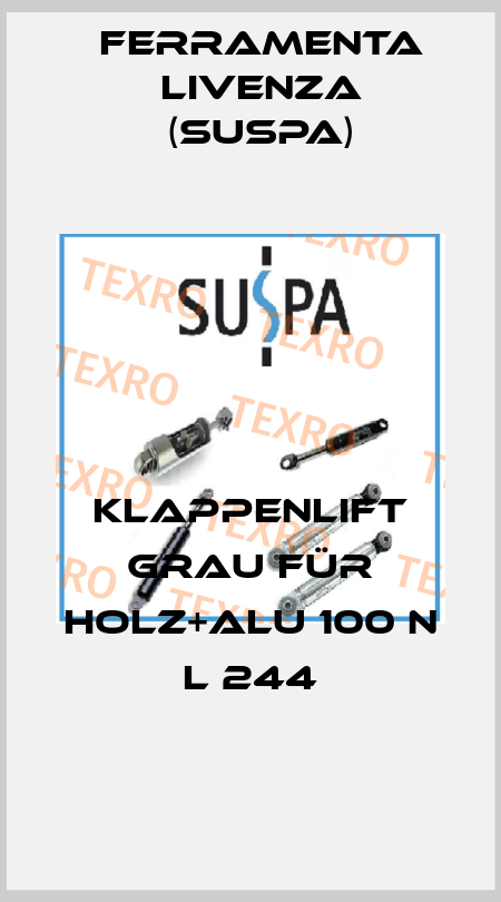 Klappenlift grau für Holz+Alu 100 N L 244 Ferramenta Livenza (Suspa)