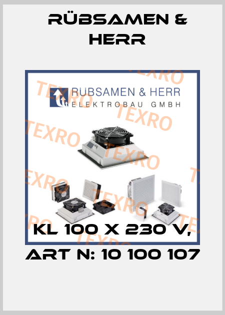 KL 100 X 230 V, Art N: 10 100 107 Rübsamen & Herr