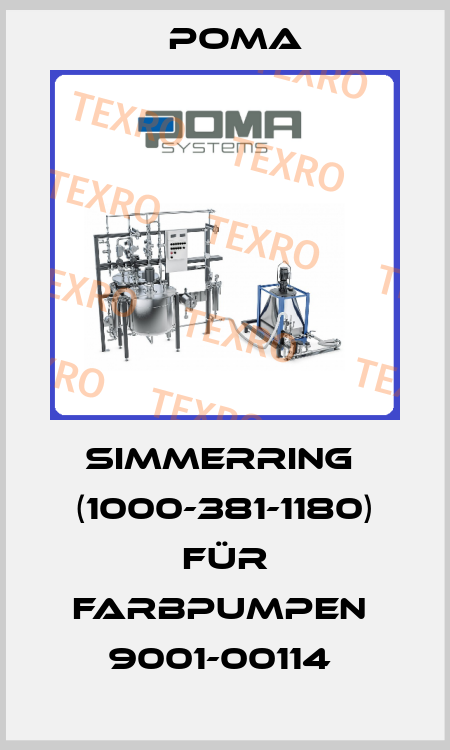 SIMMERRING  (1000-381-1180) FÜR FARBPUMPEN  9001-00114  Poma