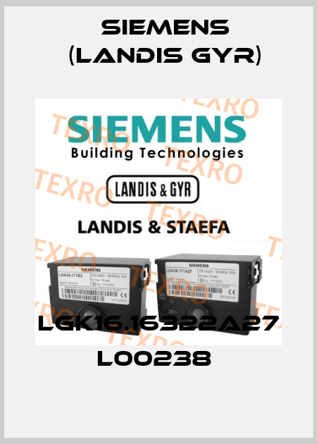 LGK16.16322A27    L00238  Siemens (Landis Gyr)