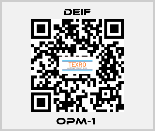 OPM-1  Deif