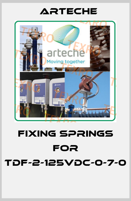 Fixing springs for TDF-2-125VDC-0-7-0  Arteche