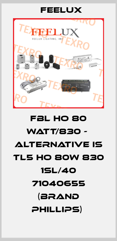 FBL HO 80 Watt/830 -  alternative is TL5 HO 80W 830 1SL/40 71040655 (brand Phillips)  Feelux