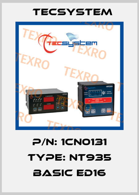 P/N: 1CN0131 Type: NT935 BASIC ED16 Tecsystem