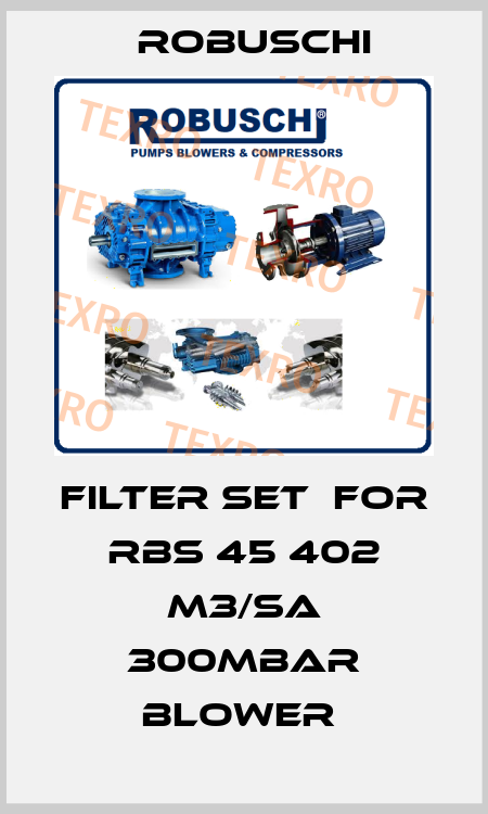Filter set  for  RBS 45 402 m3/sa 300mBar BLOWER  Robuschi