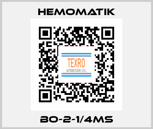 BO-2-1/4MS Hemomatik