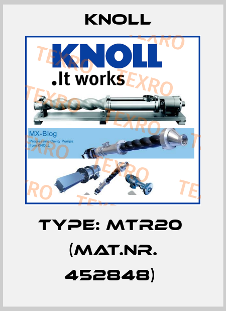 Type: MTR20  (Mat.Nr. 452848)  KNOLL