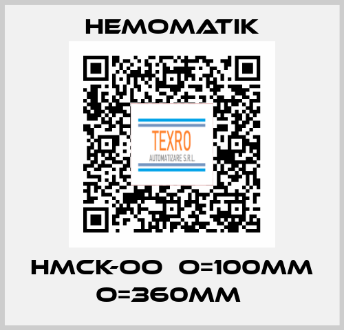 HMCK-OO  O=100mm O=360mm  Hemomatik
