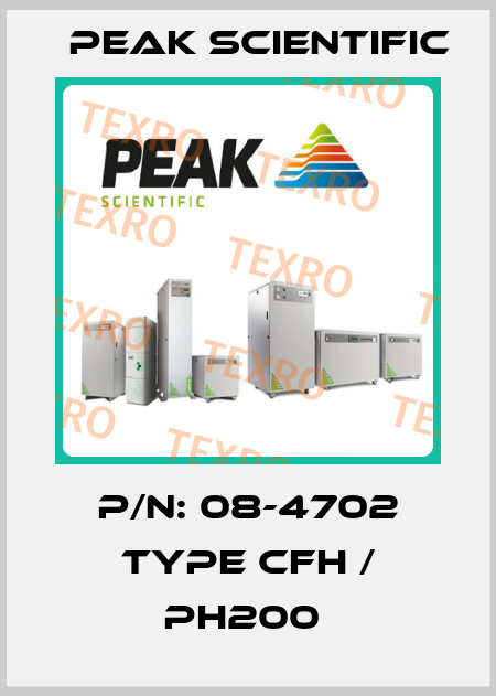 P/N: 08-4702 Type CFH / PH200  Peak Scientific