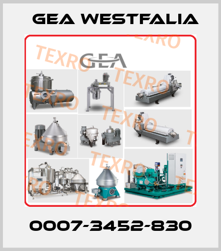 0007-3452-830 Gea Westfalia