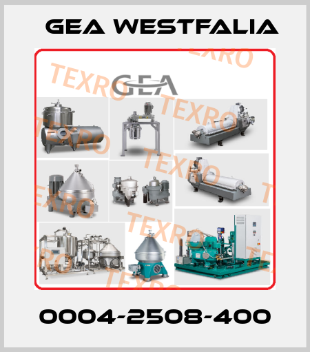0004-2508-400 Gea Westfalia