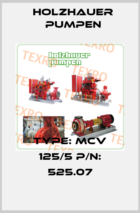 Type: MCV 125/5 P/N: 525.07 Holzhauer Pumpen