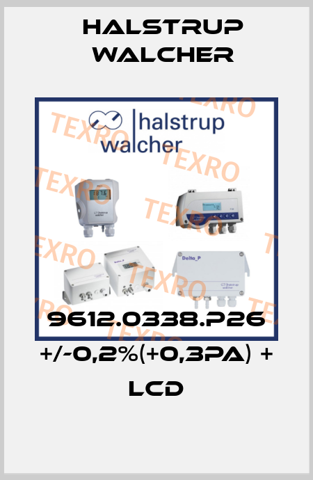 9612.0338.P26 +/-0,2%(+0,3Pa) + LCD Halstrup Walcher