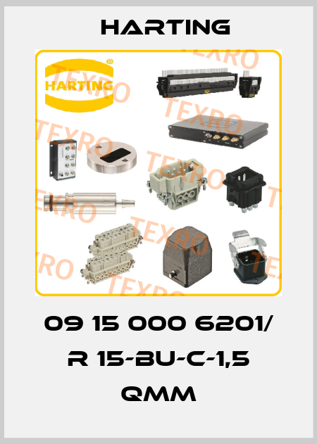 09 15 000 6201/ R 15-BU-C-1,5 QMM Harting