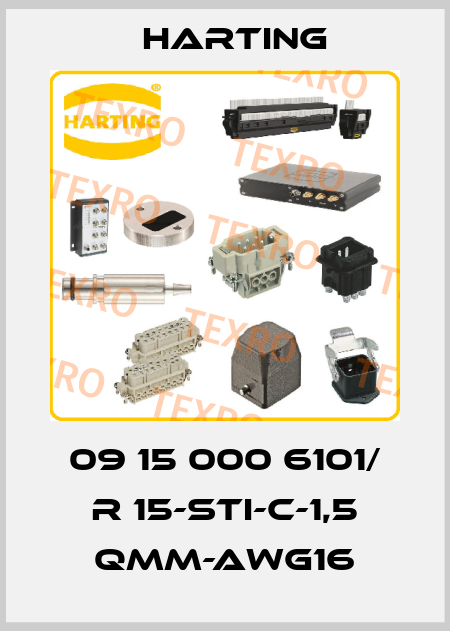 09 15 000 6101/ R 15-STI-C-1,5 QMM-AWG16 Harting