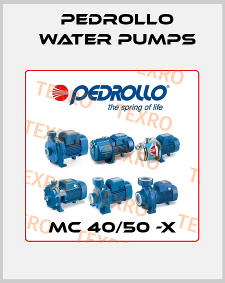 MC 40/50 -X Pedrollo Water Pumps
