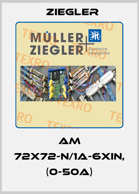 AM 72x72-n/1A-6xiN, (0-50A) Ziegler