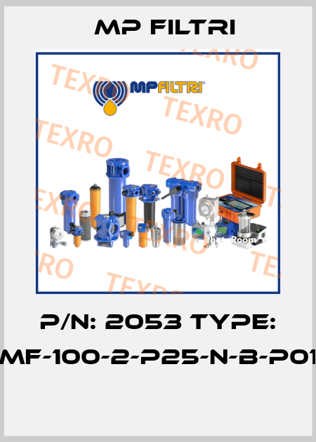 P/N: 2053 Type: MF-100-2-P25-N-B-P01  MP Filtri