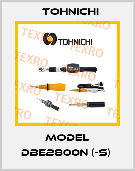 MODEL DBE2800N (-S)  Tohnichi