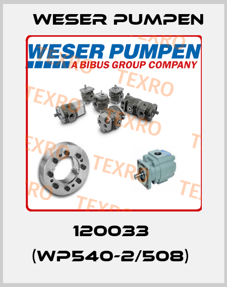 120033  (WP540-2/508)  Weser Pumpen