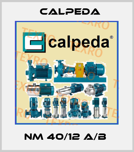 NM 40/12 A/B  Calpeda
