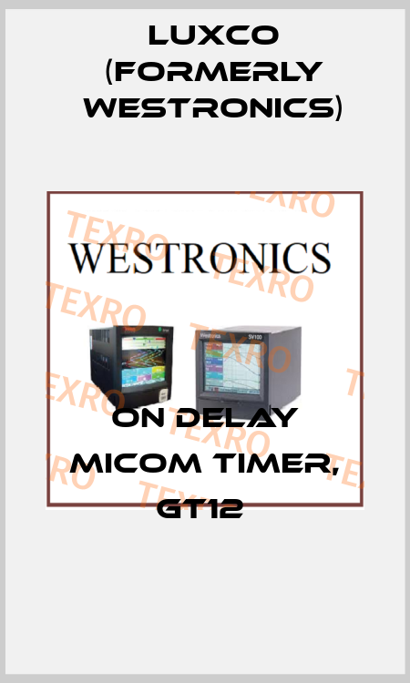 ON DELAY MICOM TIMER, GT12  Luxco (formerly Westronics)