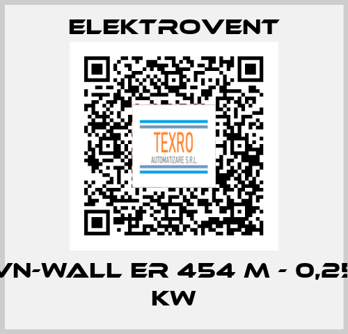 VN-Wall ER 454 M - 0,25 kW ELEKTROVENT