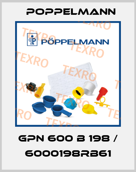 GPN 600 B 198 / 6000198RB61 Poppelmann