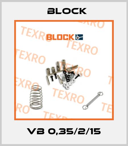 VB 0,35/2/15 Block