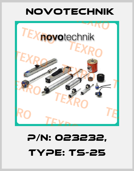 P/N: 023232, Type: TS-25 Novotechnik