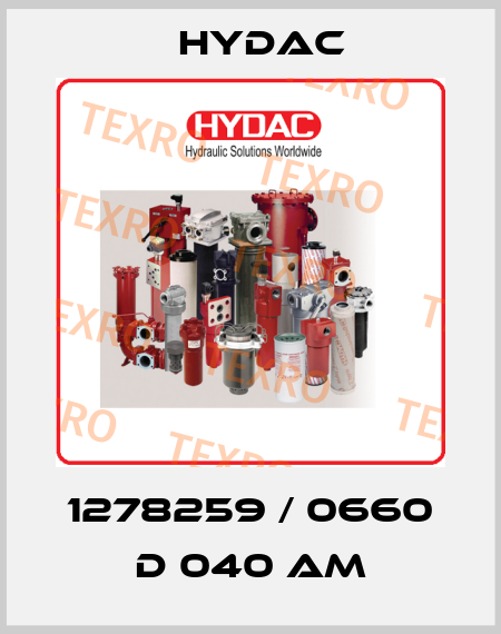 1278259 / 0660 D 040 AM Hydac