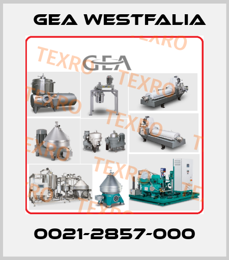 0021-2857-000 Gea Westfalia