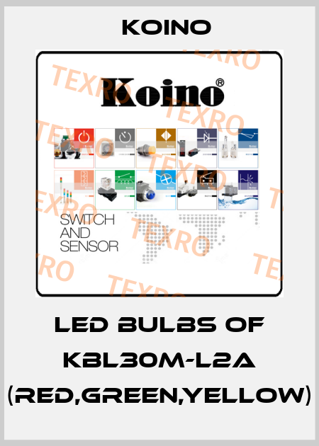 LED bulbs of KBL30M-L2A (Red,Green,Yellow) Koino