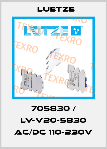 705830 / LV-V20-5830 AC/DC 110-230V Luetze
